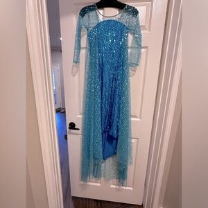Girl's Snow Queen Costume Princess Sequin Dress